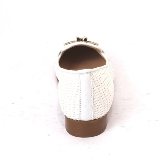 Luca Grossi 214 White Leather Classic Loafer Flat Shoe - Picture 5 of 8